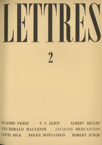 Lettres*
